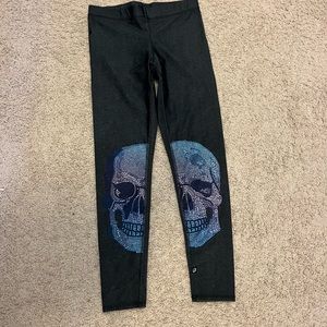Terez Skull Leggings size Medium